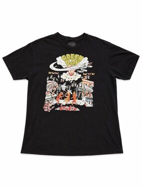 Green Day Dookie Graphic Band Tee Black Size Large